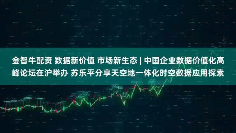 金智牛配资 数据新价值 市场新生态 | 中国企业数据价值化高峰论坛在沪举办 苏乐平分享天空地一体化时空数据应用探索